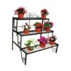 Plant Pot Stand, 3 Shelves -Outdoor Garden Care Shop 3 tier pot stand