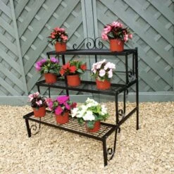 Plant Pot Stand, 3 Shelves 5 Plant Pot Stand, 3 Shelves -Outdoor Garden Care Shop 3 tier pot stand a