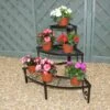 Corner Plant Pot Stand, 3 Shelves 2 Corner Plant Pot Stand, 3 Shelves -Outdoor Garden Care Shop 3 tier pot stand