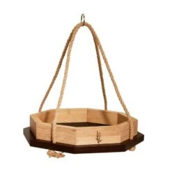 Bamboo Octagon Bird Feeder