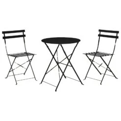Garden Bistro Set - Black