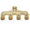 Four Way Brass Tap Manifold Darlac DW403 -Outdoor Garden Care Shop darlac four way tap manifold 350