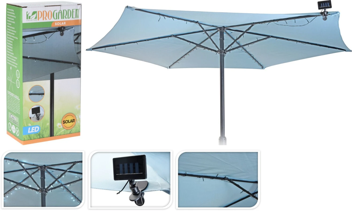 Solar Umbrella Parasol Lights 4 Solar Umbrella Parasol Lights - Image 2