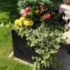 Recycled Rubber Garden Planter Slate Colour -Outdoor Garden Care Shop gardening naturally primeur citadelle planter 1