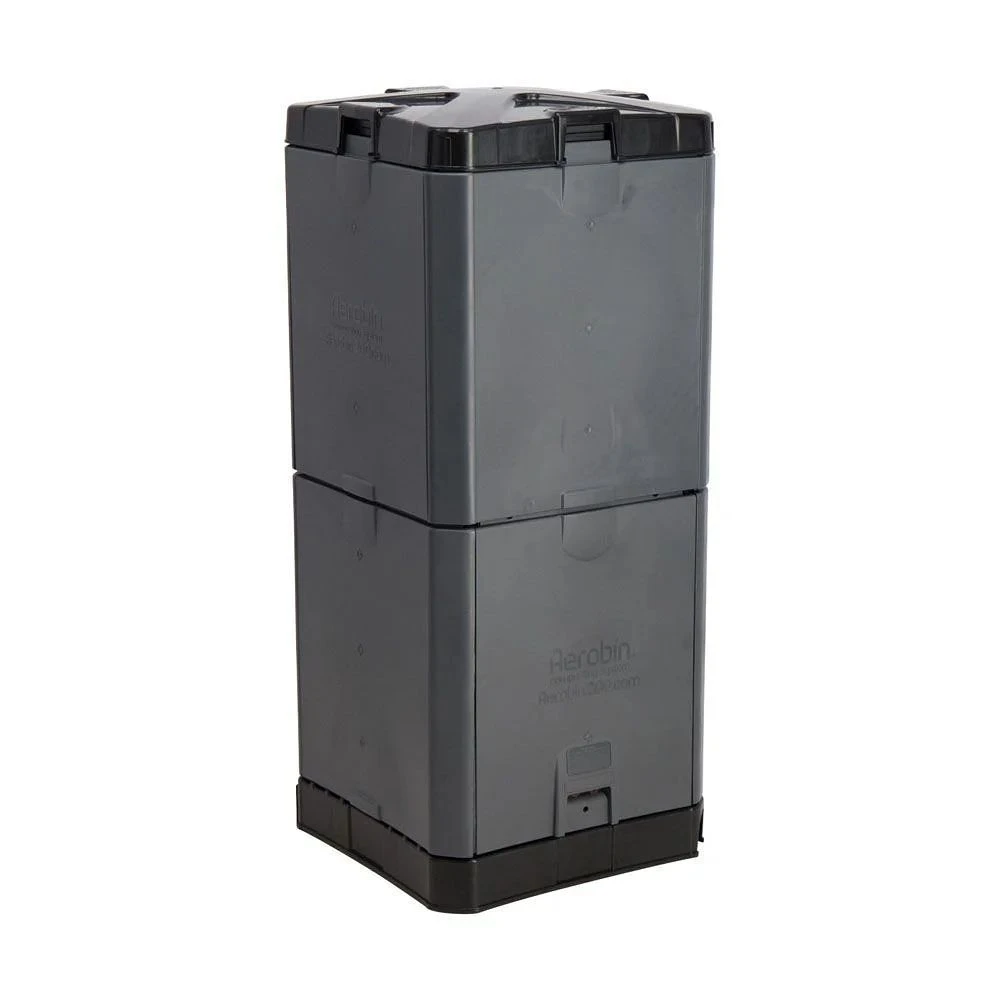 Hot Composter In Grey With Leachate Hose 200L 3 Hot Composter In Grey With Leachate Hose 200L