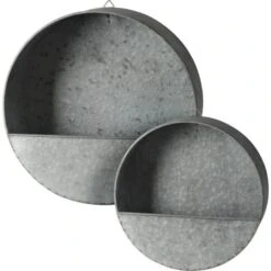 Metal Wall Planter - Set Of 2