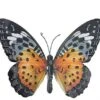 Large Metal Butterfly - Wall Decoration -Outdoor Garden Care Shop orange butterfly