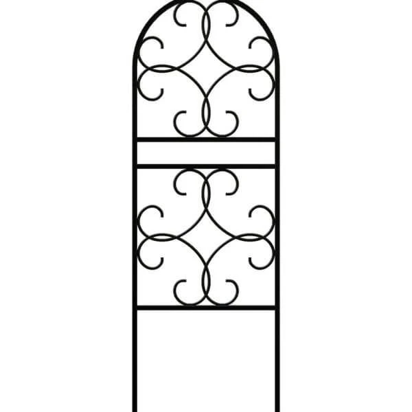 Plant Support Trellis For Planter Scroll Design 3 Plant Support Trellis For Planter Scroll Design