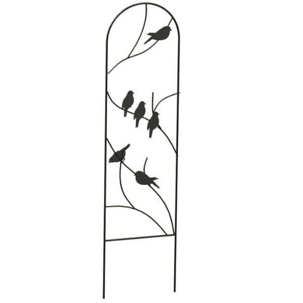 Pot Trellis - Perching Birds Black 4 Pot Trellis - Perching Birds Black - Image 2