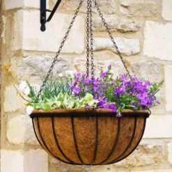 Hanging Basket Metal Basket And Liner Included Saxon