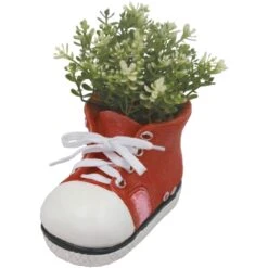 Colourful Shoe Planters -Outdoor Garden Care Shop small red shoe planter 1