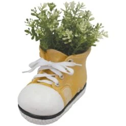 Colourful Shoe Planters -Outdoor Garden Care Shop small yellow shoe planter 1