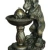 Solar Dog At Fountain Water Feature -Outdoor Garden Care Shop solar dog water feature