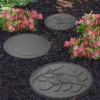 Reversible Stepping Stone Leaf Design -Outdoor Garden Care Shop stepping stone leaves garden 1