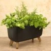 Zinnia Plant Trough Indoor/Outdoor Use 100% Recycled Plastic -Outdoor Garden Care Shop trough style plant pot on legs