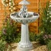Water Feature For The Garden Umbrella Bird Bath -Outdoor Garden Care Shop umbrella fountain water feature