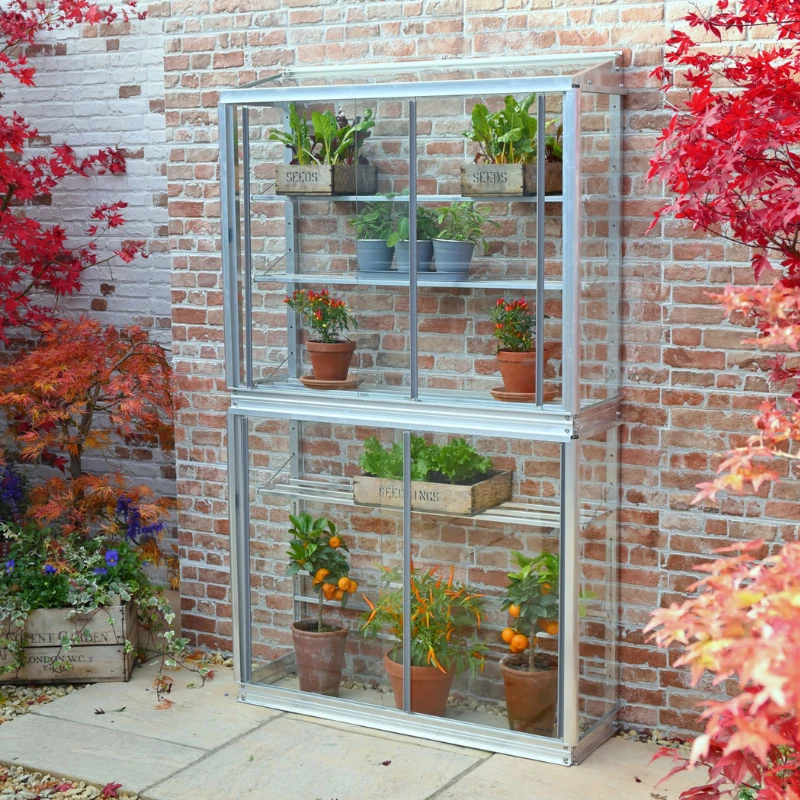 Lean To Mini Greenhouse - Westminster 3 Lean To Mini Greenhouse - Westminster