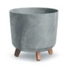 Plant Pot Concrete Colour 30cm X 30cm 100% Recycled Plastic -Outdoor Garden Care Shop zinna cylindrical pot iso